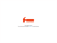 Tablet Screenshot of hammer-clothing.com